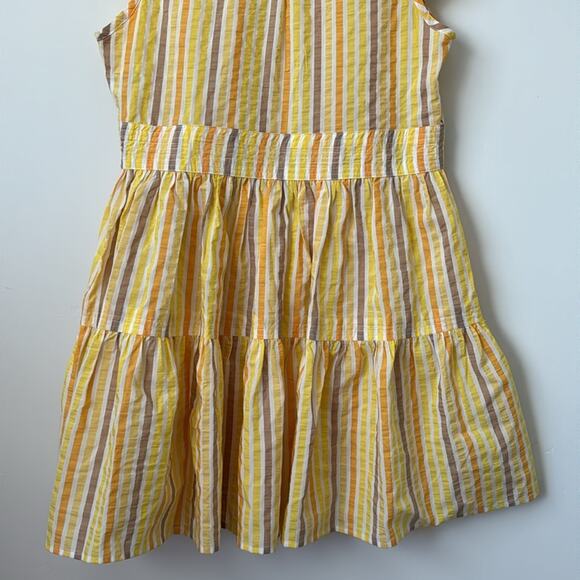 Lemlem Bekele Flutter Sleeve Mini Dress in Yellow Size: M - Picture 7 of 8